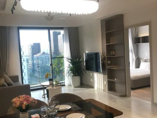 Cho Thuê Cardinal Tầng 12 77m 2 phòng full đồ