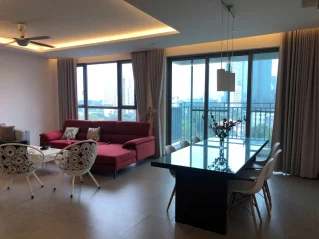 Cho thuê căn hộ RIVIERA POINT tầng 7 188m 4 phòng full nội thất