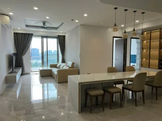 Cho thuê MIDTOWN M8 128m 3 phòng full nội thất giá 2300usd/th