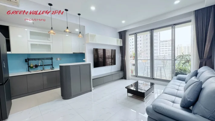 Cho thuê căn hộ Green Valley 89m 2 phòng full nội thất giá 25 triệu/tháng