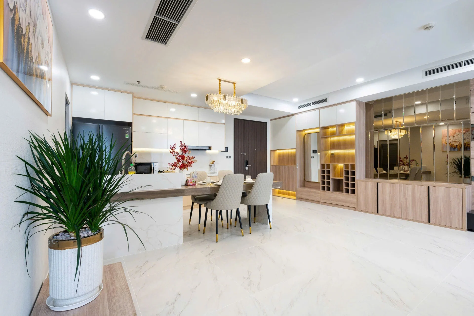 Cho thuê Midtown M7 tầng 20 dt 111m 3 phòng full đồ giá 55 triệu/tháng