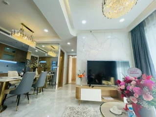 Cho thuê Midtown M8 Block I Tầng 22 dt 82m 2 phòng full đồ giá 1400usd