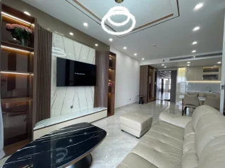 Cho thuê Midtown M8 Block D Tầng 25 dt 122m 3 phòng giá 2500usd