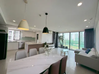 Cho thuê Green Valley Block A Tầng 5 căn góc dt 135m 3 phòng giá 32 triệu