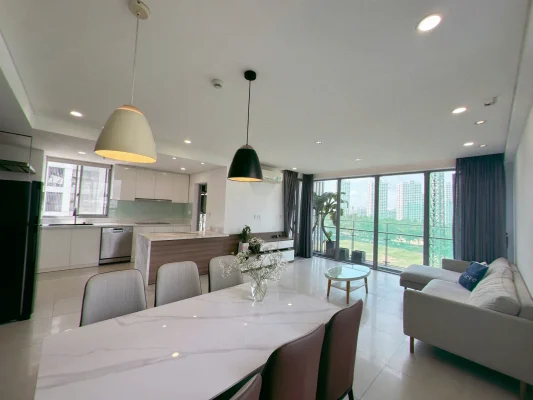 Cho thuê Green Valley Block A Tầng 5 căn góc dt 135m 3 phòng giá 32 triệu