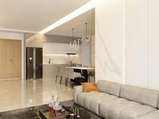 Cho thuê Midtown M8 Block D Tầng 20 dt 123m 3 phòng giá 2600usd