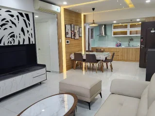 Cho thuê Happy Valley Block H Tầng 10 dt 100m 2 phòng + 1p làm việc giá 1300 usd
