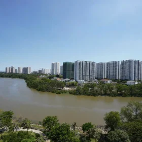 Cho thuê River Park 1 Block A Tầng 10 dt 129m 3 phòng giá 2000 usd/tháng