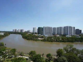 Cho thuê River Park 1 Block A Tầng 10 dt 129m 3 phòng giá 2000 usd/tháng
